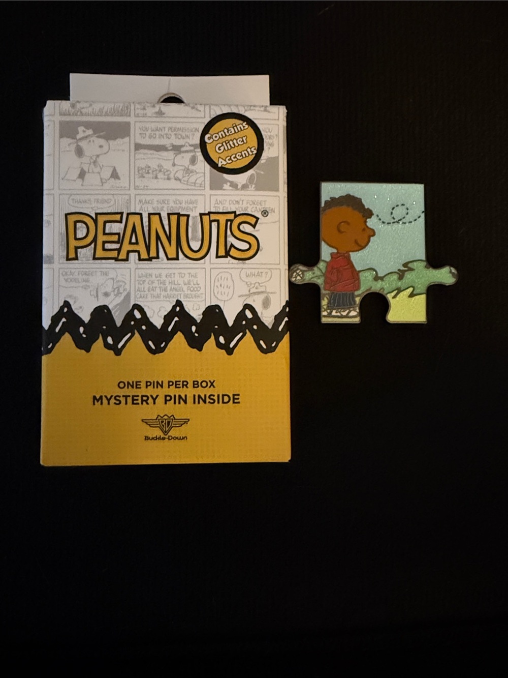 Peanuts Puzzle-Piece enamel pin- Character  Franklin